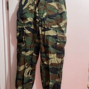 Forever 21 Green Camouflage Joggers